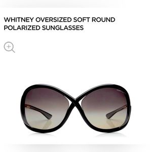 Tom Ford Whitney Polarized Oversized sunglasses Black Rose Gold